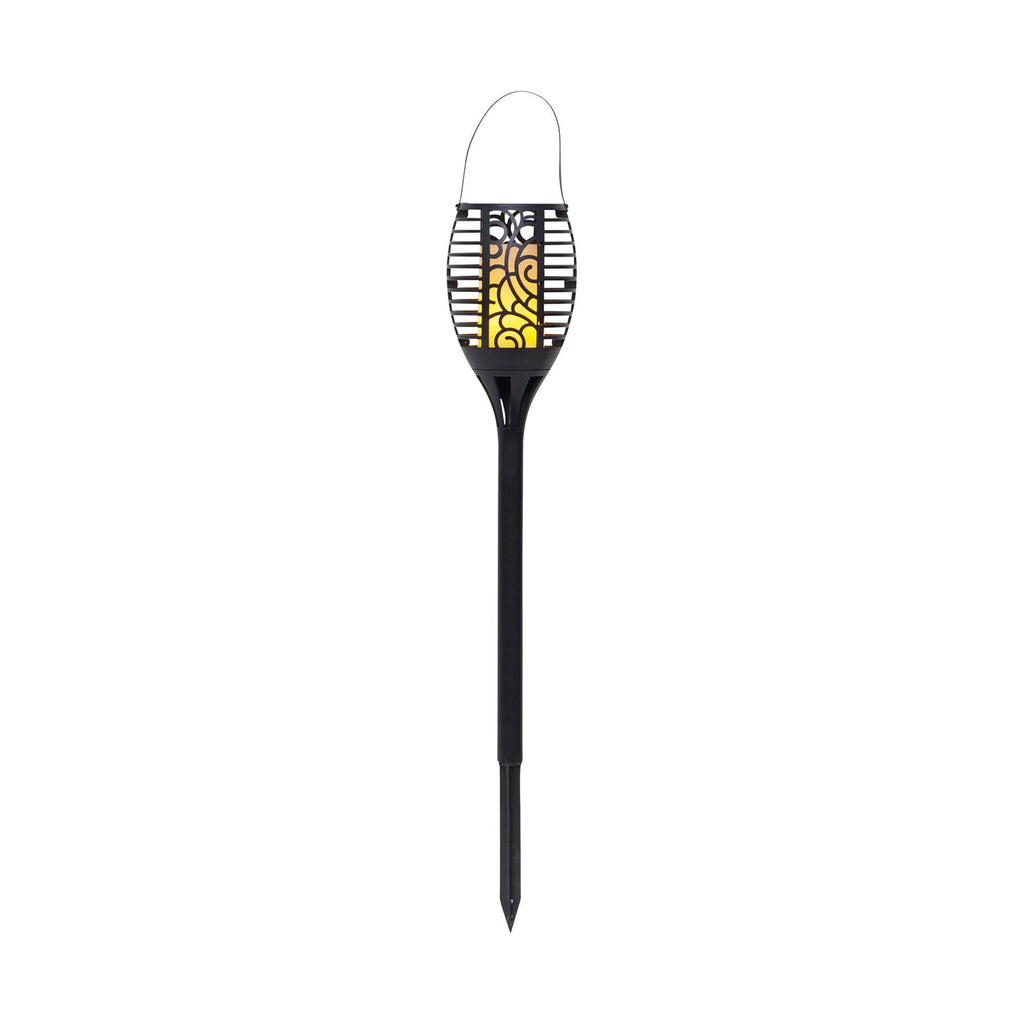 Solcellelampe LED Flame brukt som hengelampe