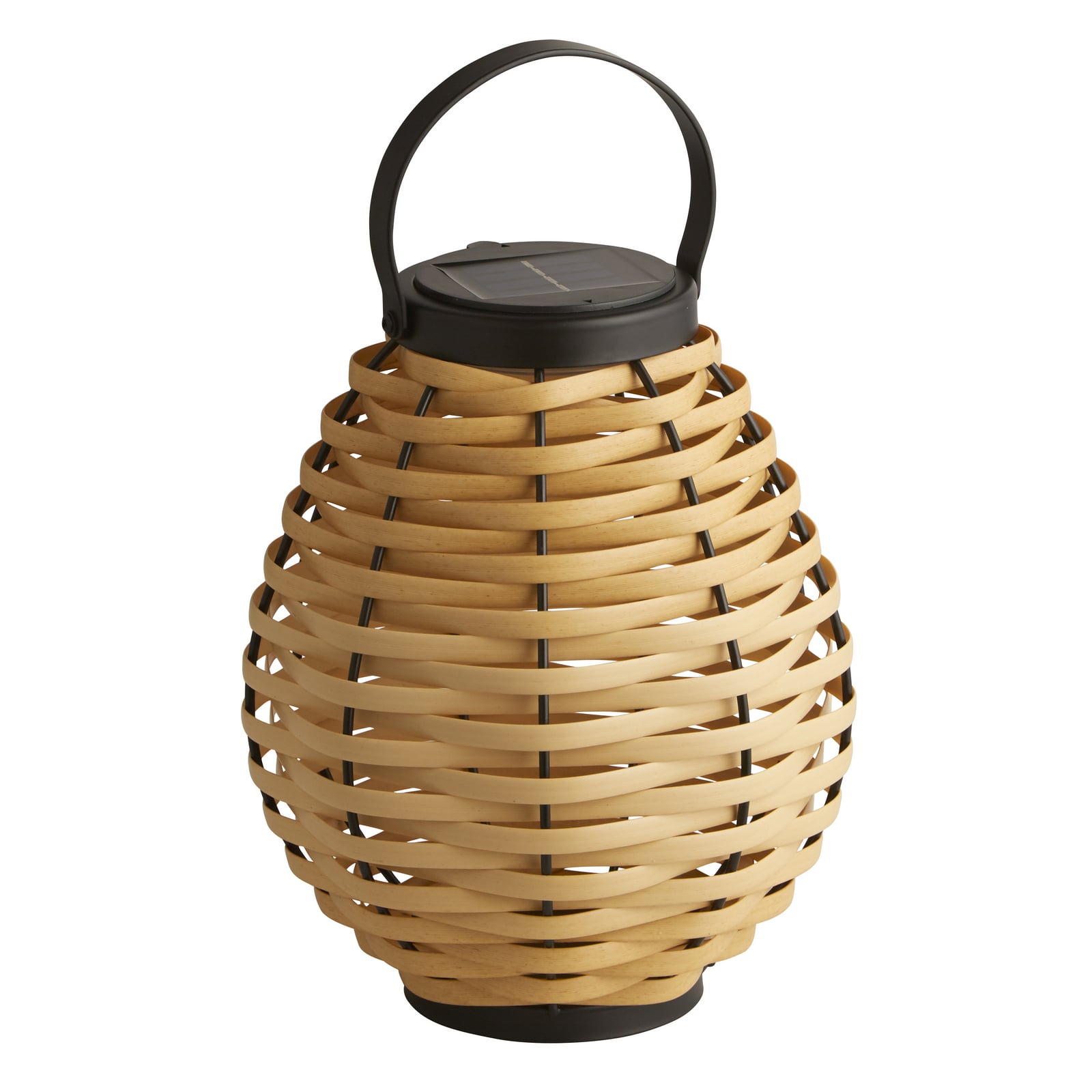 Solcellelampe LED Netan rotting brun forfra