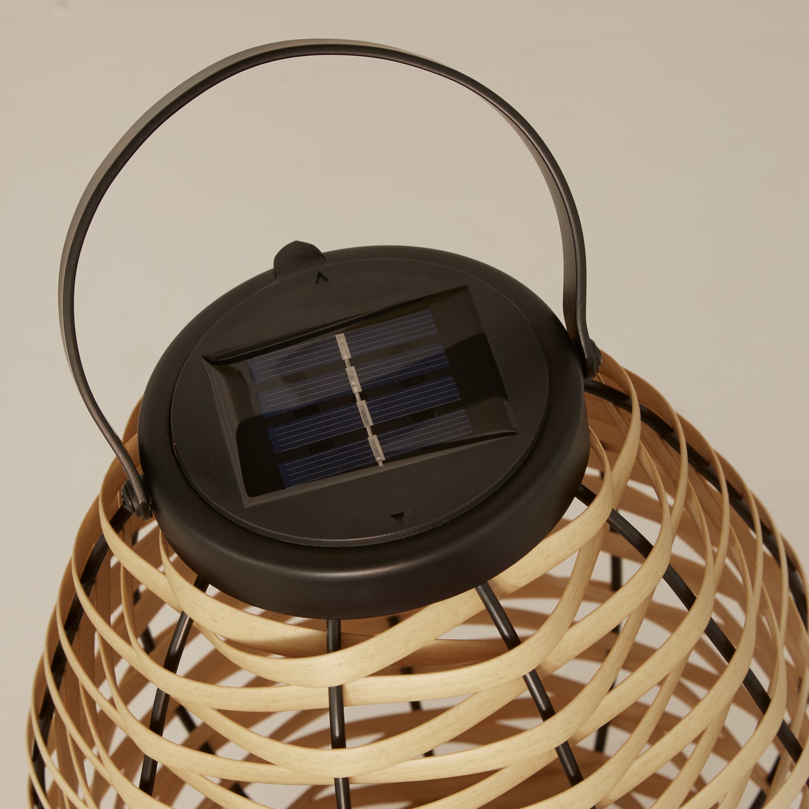 Solcellelampe LED Netan rotting brun detalj av materiale