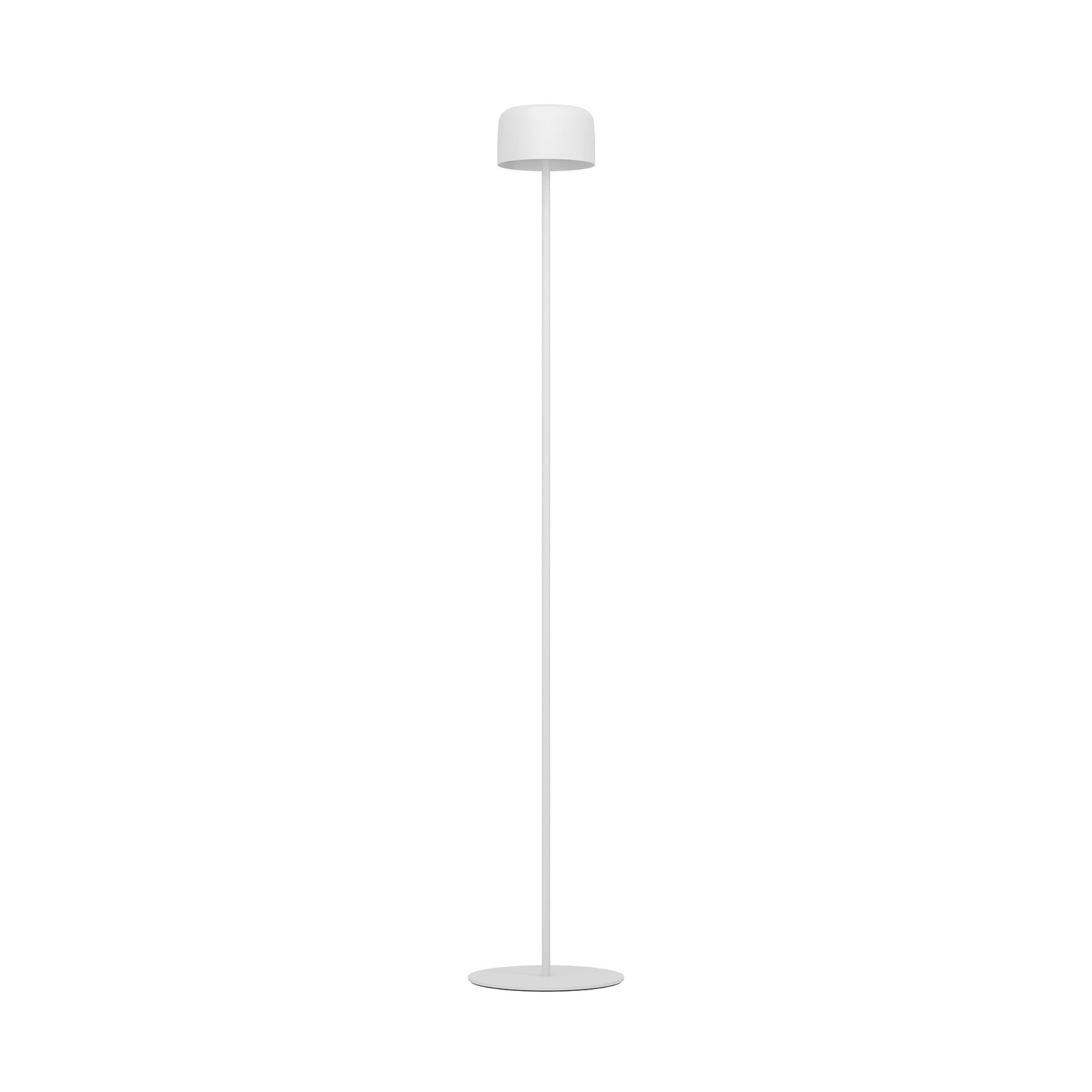 Solcellelampe LED Roccanova-L stål hvit bakside