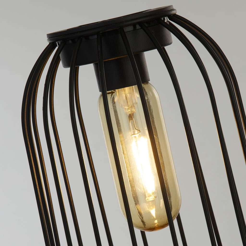 Solcellelampe LED Tahoa rotting grå H36 cm IP44 nærbilde