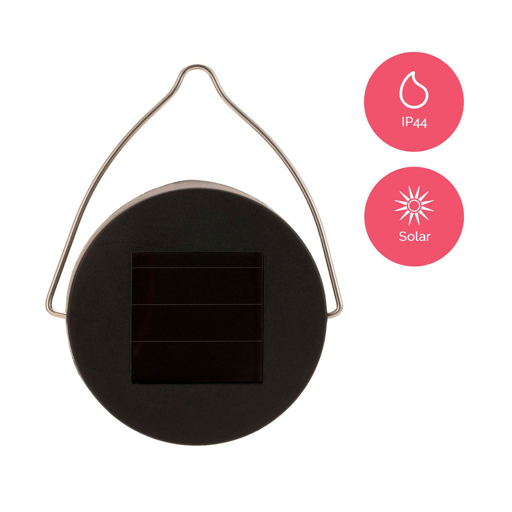 Pakke med Solcellelampe med spyd Sunshine Pearl glass/metall IP44
