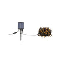 Solcellelyslenke Suno 300 lys svart USB IP44 varmhvit sett forfra