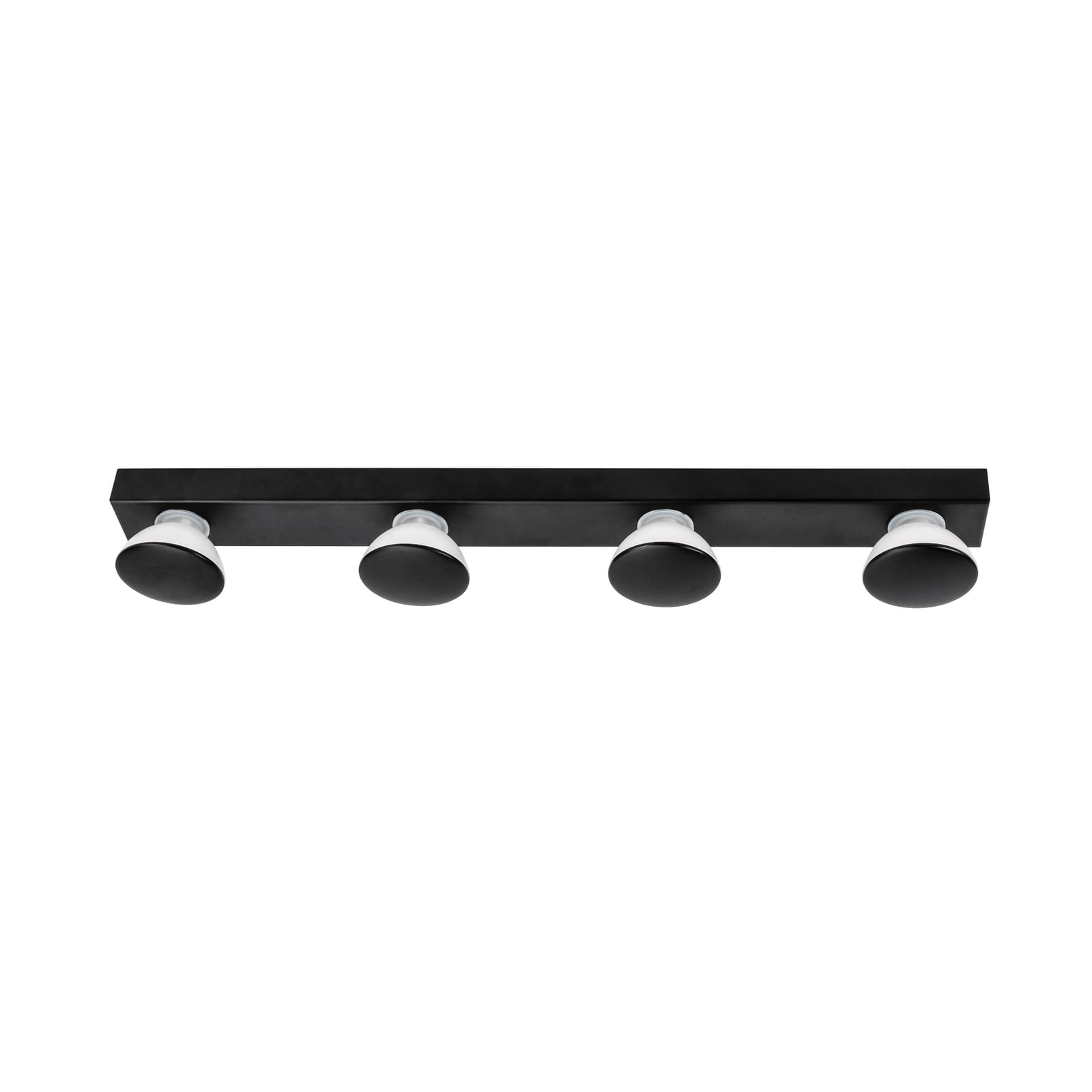 Speillampe Aqua Hollywood 4-lys svart GU10 IP44 foran