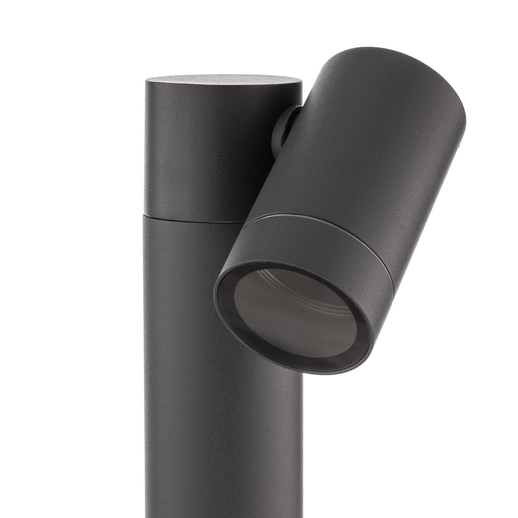 Sti-lampe Tulimar antrasitt aluminium nærbilde av lampefot