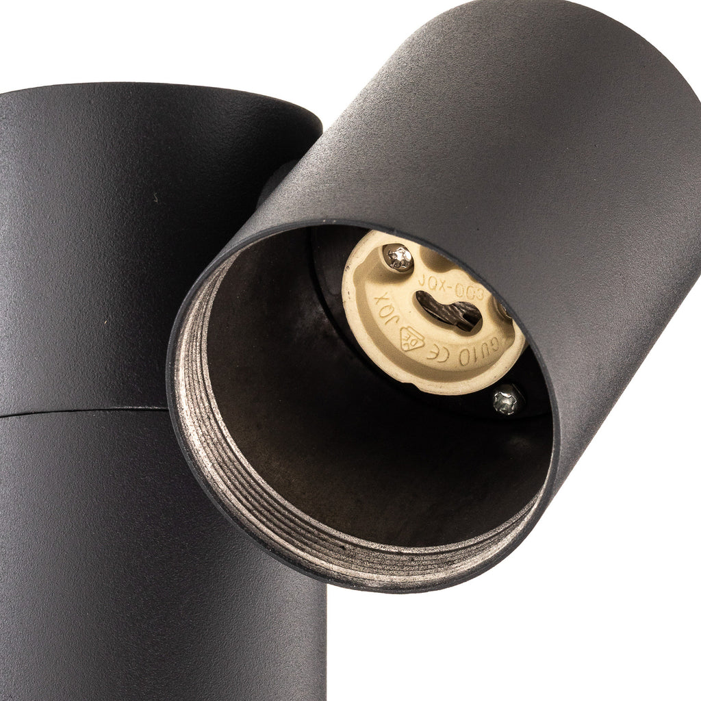 Sti-lampe Tulimar antrasitt aluminium sideprofil