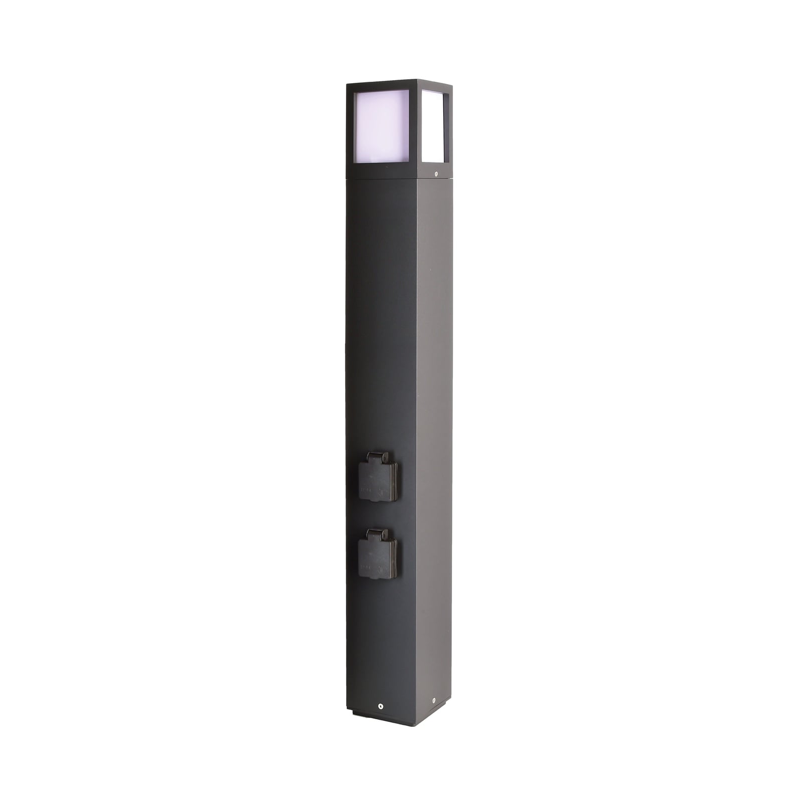 Stolpelampe Facado Socket med stikkontakt E27 100 cm IP54 forside