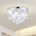 Taklampe Almonte krystallglass Ø50 cm G9 IP44 forfra