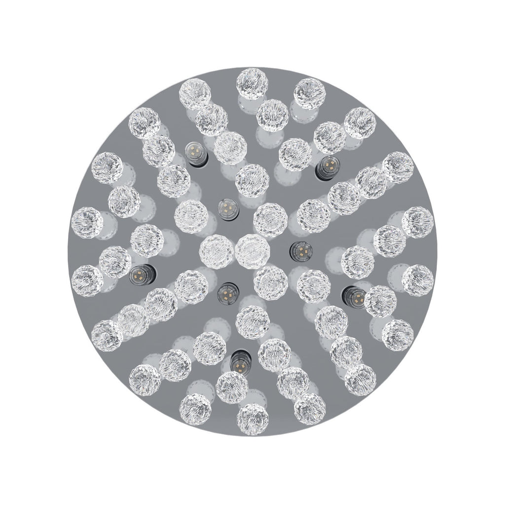 Krystallkjeder på Taklampe Almonte krystallglass Ø50 cm G9 IP44