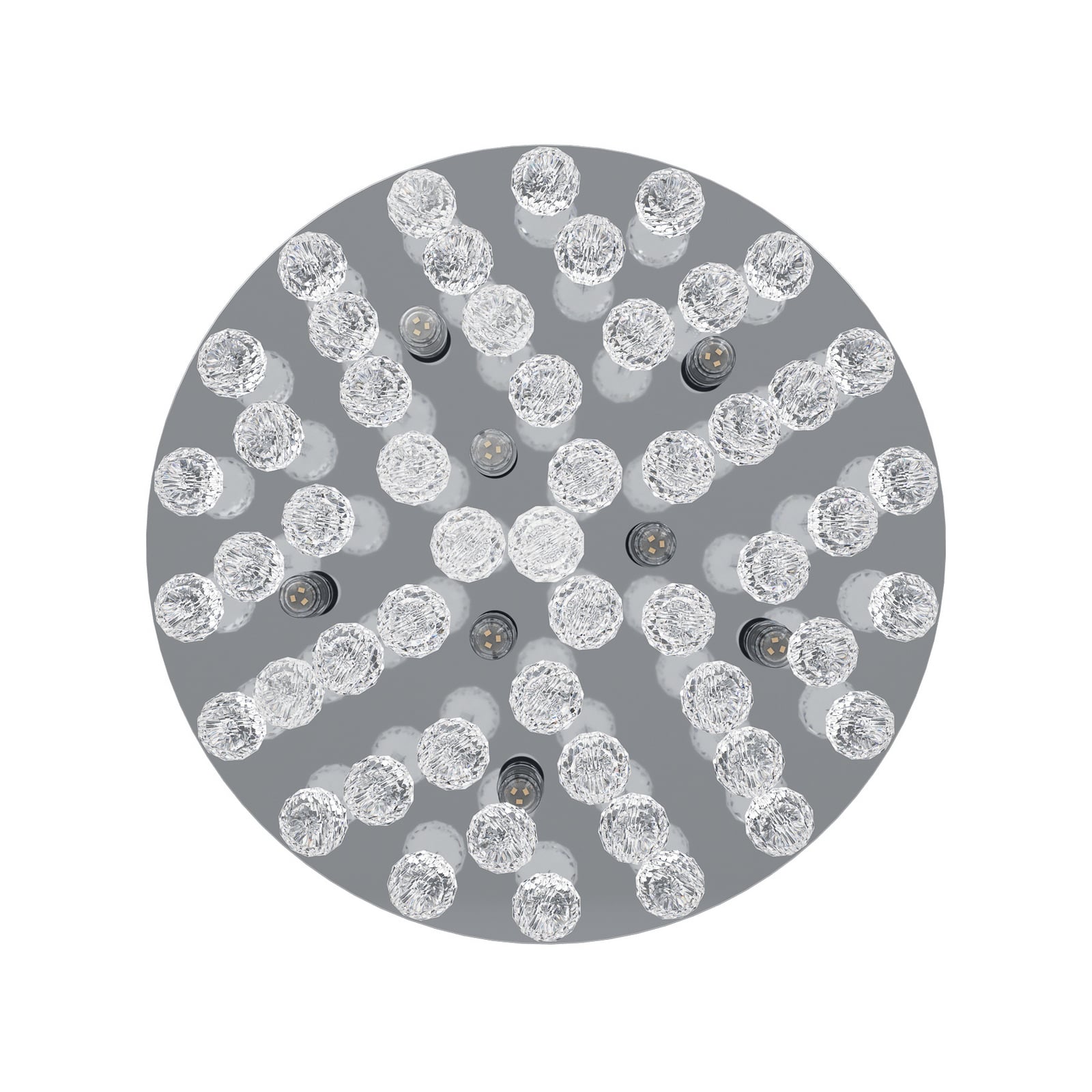 Krystallkjeder på Taklampe Almonte krystallglass Ø50 cm G9 IP44