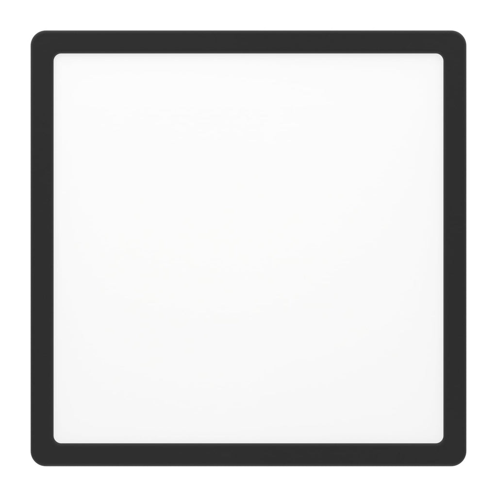 Nærbilde av Taklampe Fueva 5 LED svart IP44 28x28 cm 3000K