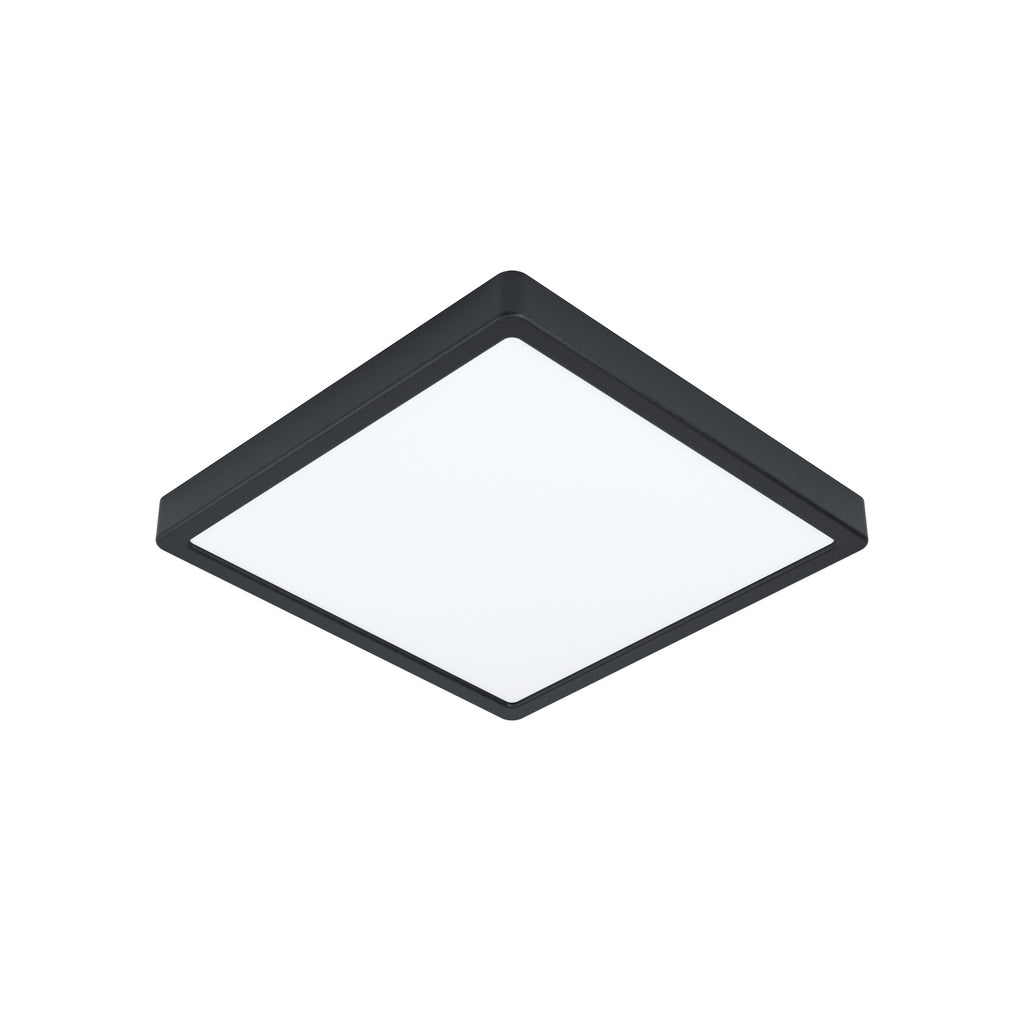 Montert Taklampe Fueva 5 LED svart IP44 28x28 cm 3000K i tak