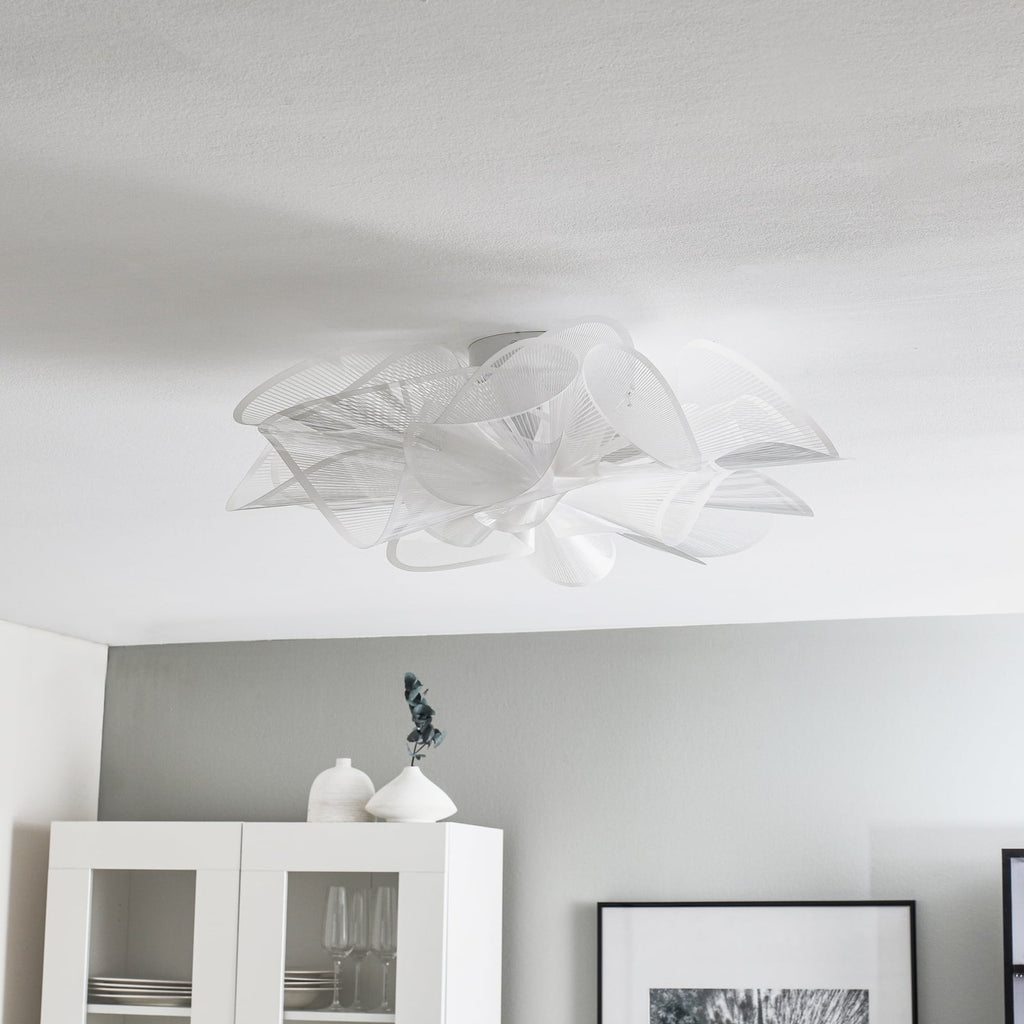 Taklampe La Belle Étoile hvit Ø73 cm dimbar 15W detalj av skjerm