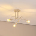 Taklampe Oxford 3-lys sand metall forfra