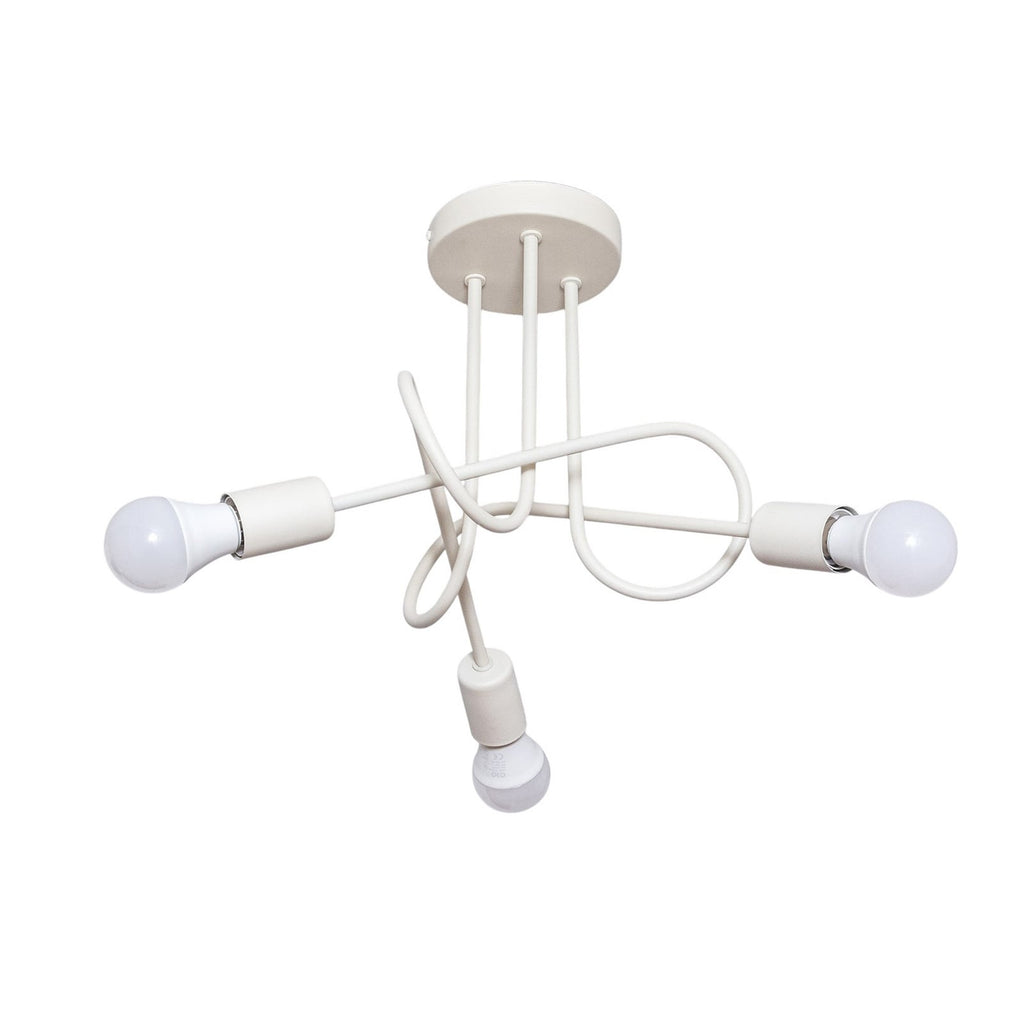 Montert Taklampe Oxford 3-lys sand metall i stue