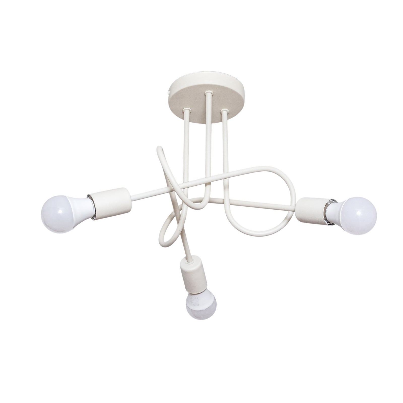 Montert Taklampe Oxford 3-lys sand metall i stue