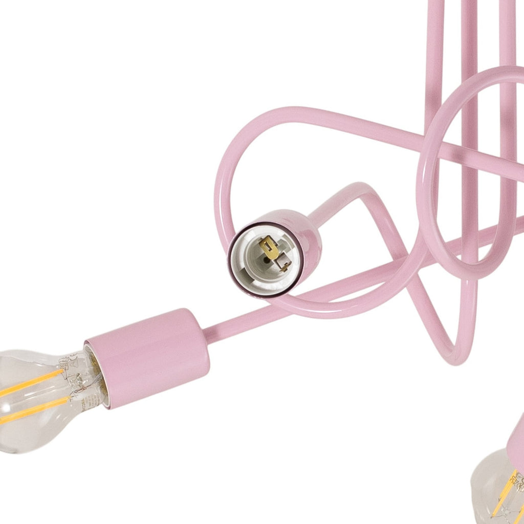Taklampe Oxford lysrosa oversikt fra siden