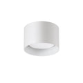 Taklampe Spike Round aluminium hvit GX53 Ø10 cm forfra