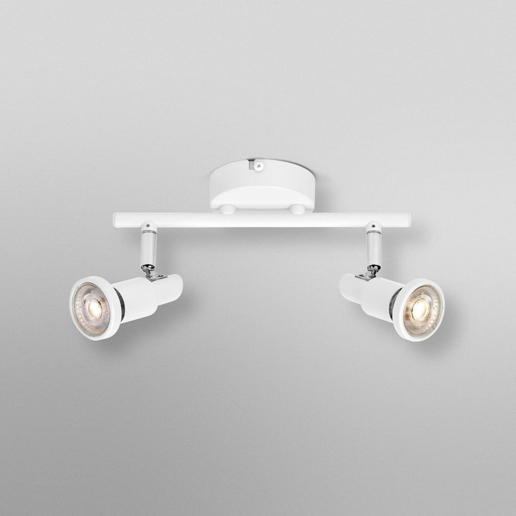 Takspot 2-lys dimbar hvit stål GU10 LED varmhvit - OSRAM detalj