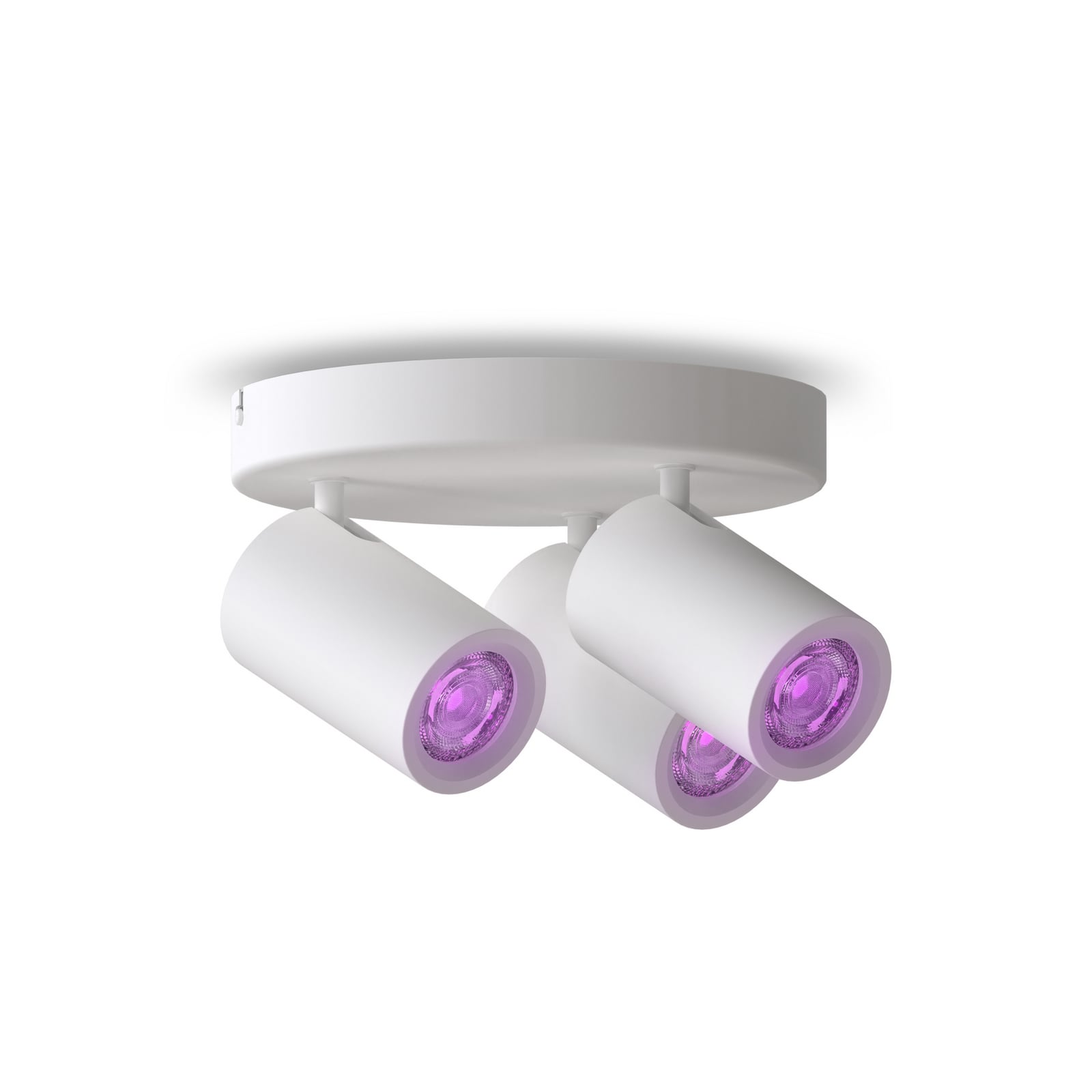 Takspot 3-lys smart hvit dimbar RGB GU10 Ø21 cm - Calex nærbilde av spotter