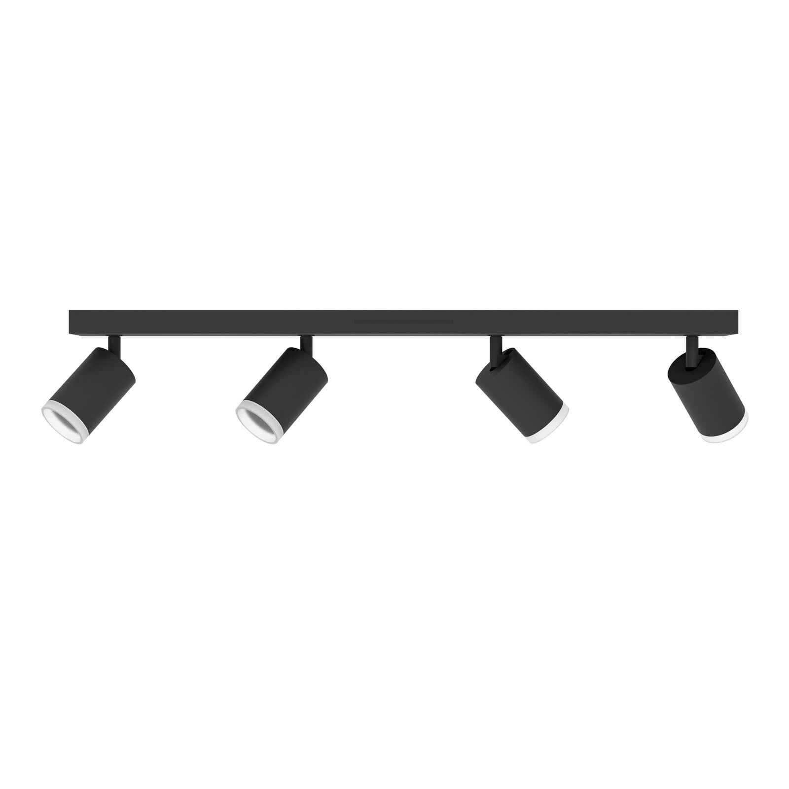 Takspot 4-lys Melitello-Z svart dimbar CCT 68 cm fjernkontroll