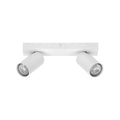 Takspot OCTAGON 2-lys hvit GU10 dimbar 2700K forfra