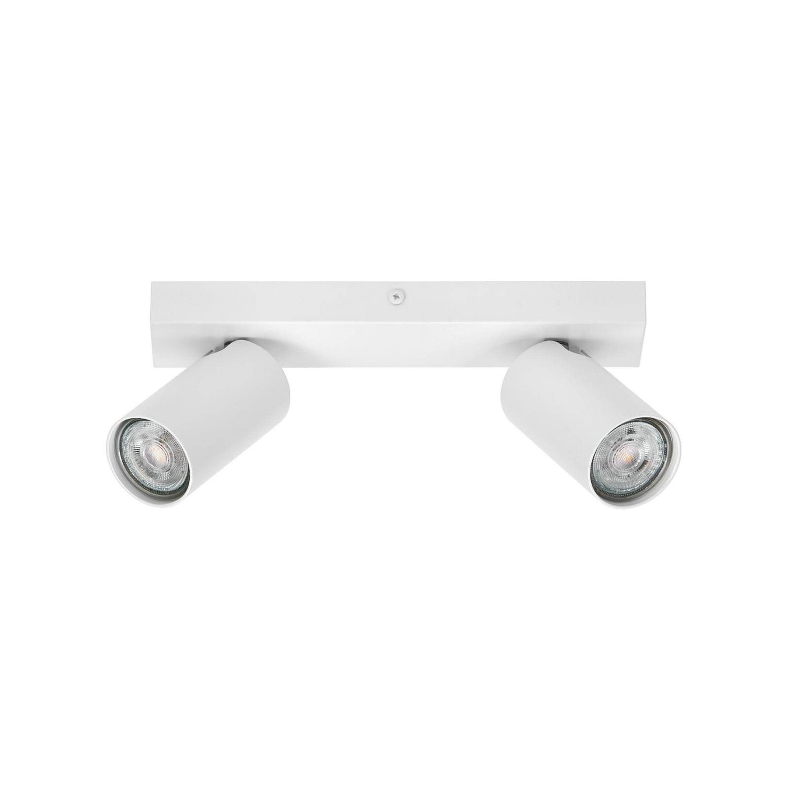 Takspot OCTAGON 2-lys hvit GU10 dimbar 2700K forfra