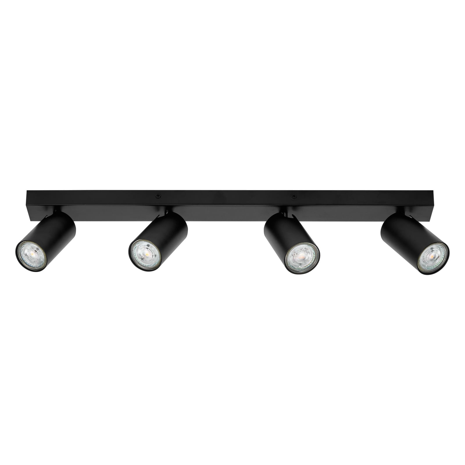 Detalj av Takspot Octagon 4-lys dimbar svart stål 60 cm GU10
