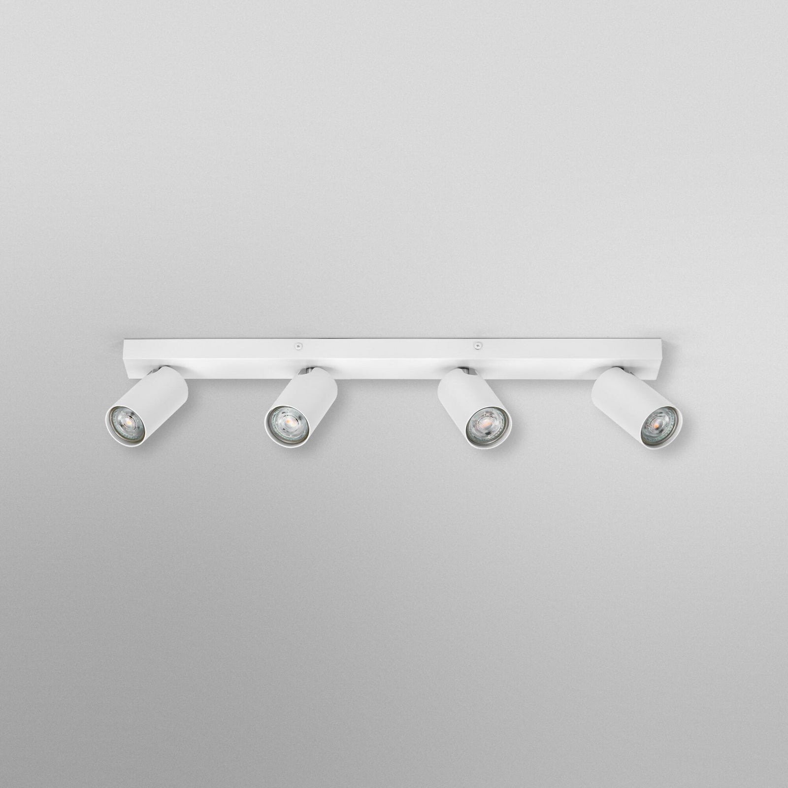 Takspot OCTAGON 4-lys GU10 hvit dimbar 2700K med dimbar LED