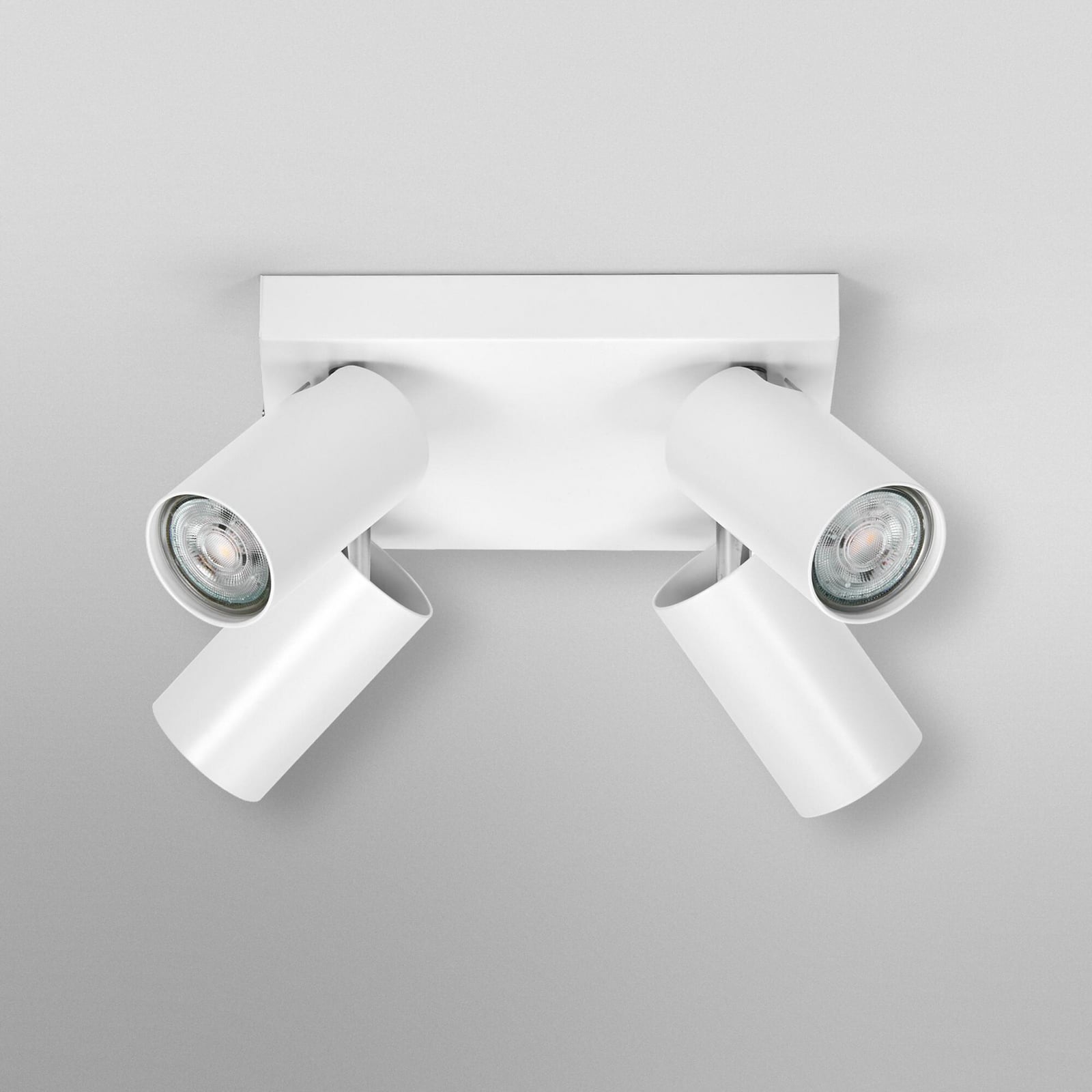 Detalj av Takspot Octagon Plate 4-lys hvit dimbar GU10 - OSRAM