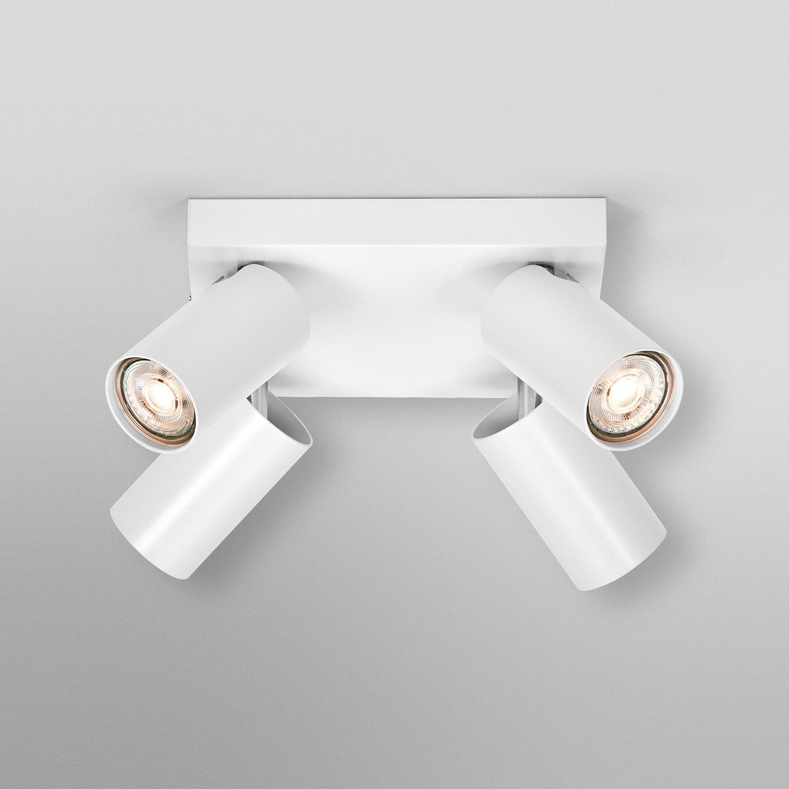 Montert Takspot Octagon Plate 4-lys hvit dimbar GU10 - OSRAM i rom