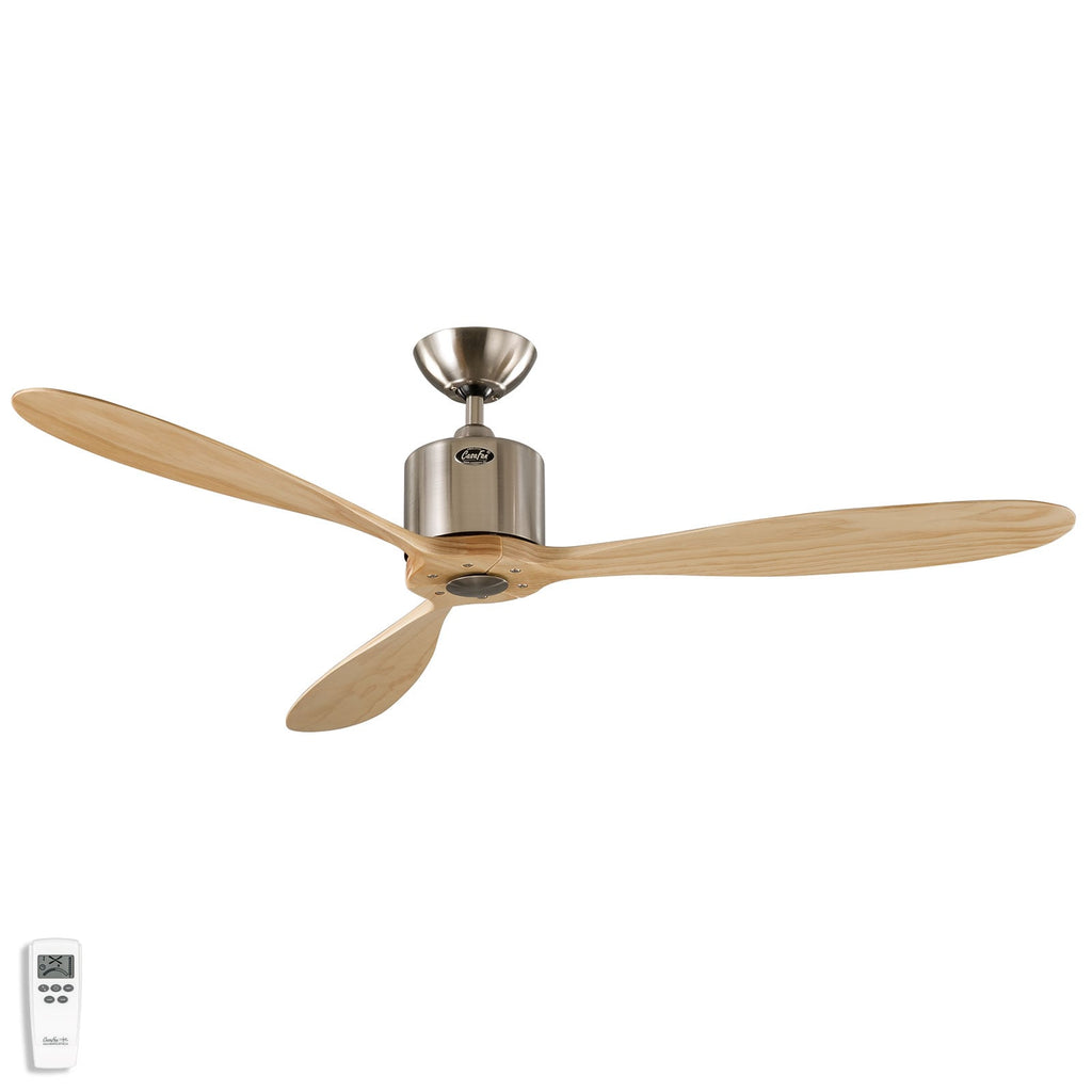Takvifte Aeroplan Eco krom lyst tre Ø132 cm forfra