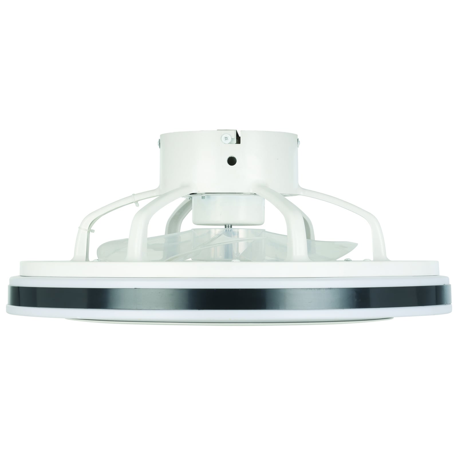 Sideprofil Takvifte Almeria med LED CCT dimbar hvit/svart