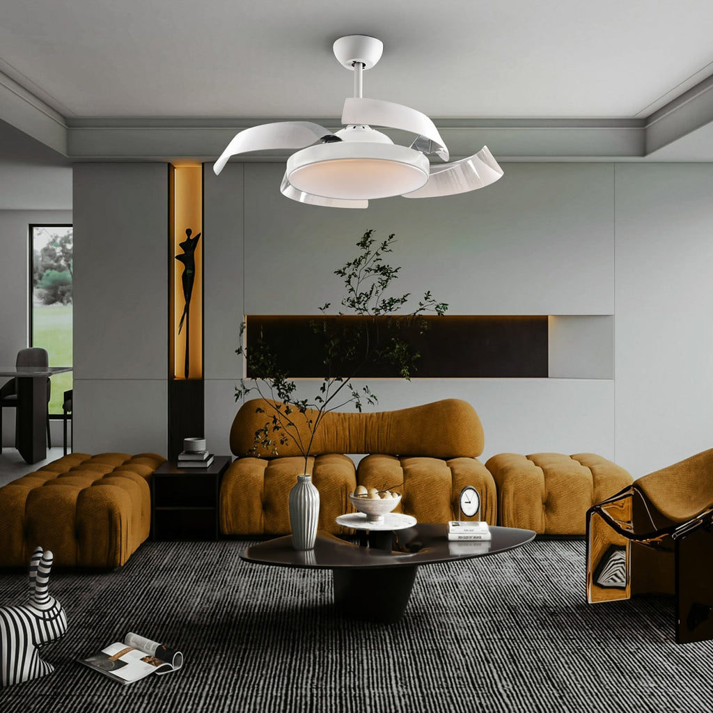 Takvifte Enzo med LED dimbar CCT hvit Ø106 cm bakside