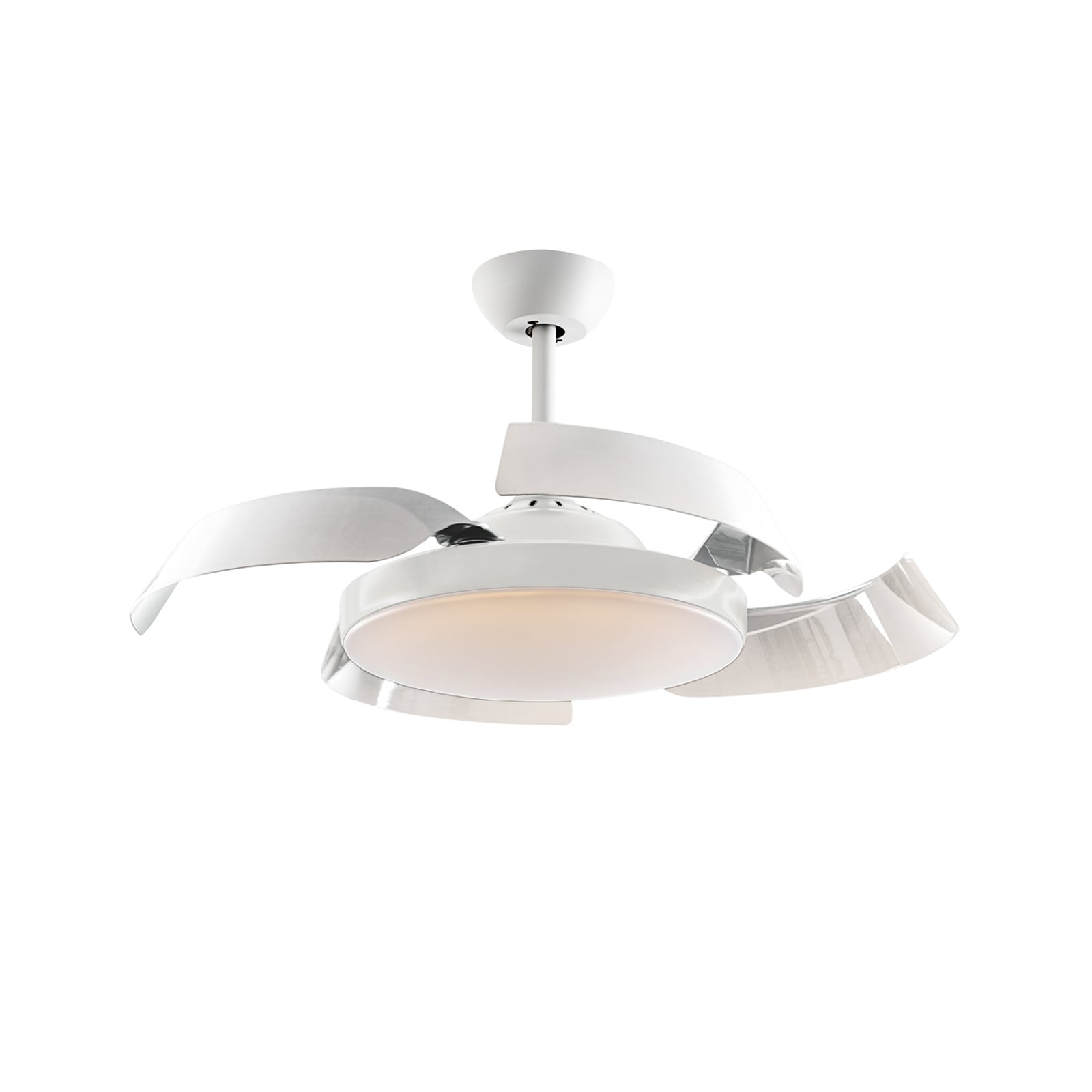 Takvifte Enzo med LED dimbar CCT hvit Ø106 cm forfra