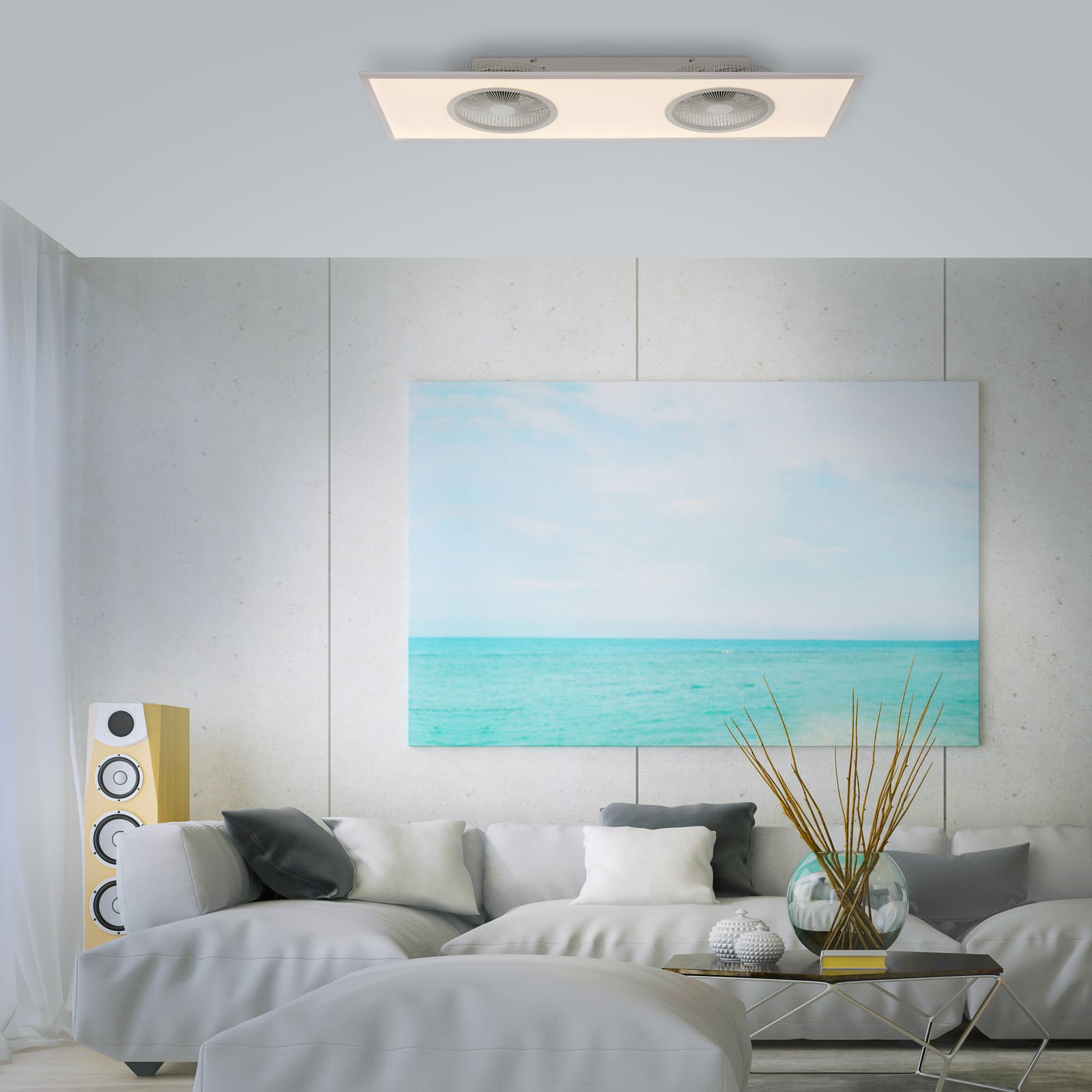 Takvifte Flat-Air LED dimbar CCT hvit 120x40 cm bakside