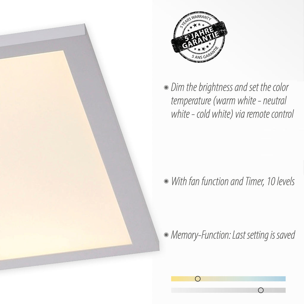 Takvifte Flat-Air LED dimbar CCT hvit 120x40 cm med lyseffekt