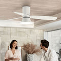 Takvifte Flusso LED dimbar med fjernkontroll Ø132 cm hvit forfra