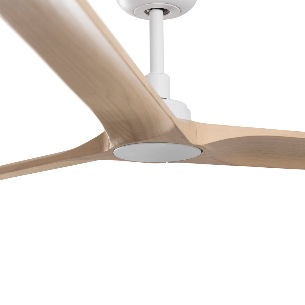 Sideprofil av takvifte Heywood M DC hvit lyst tre