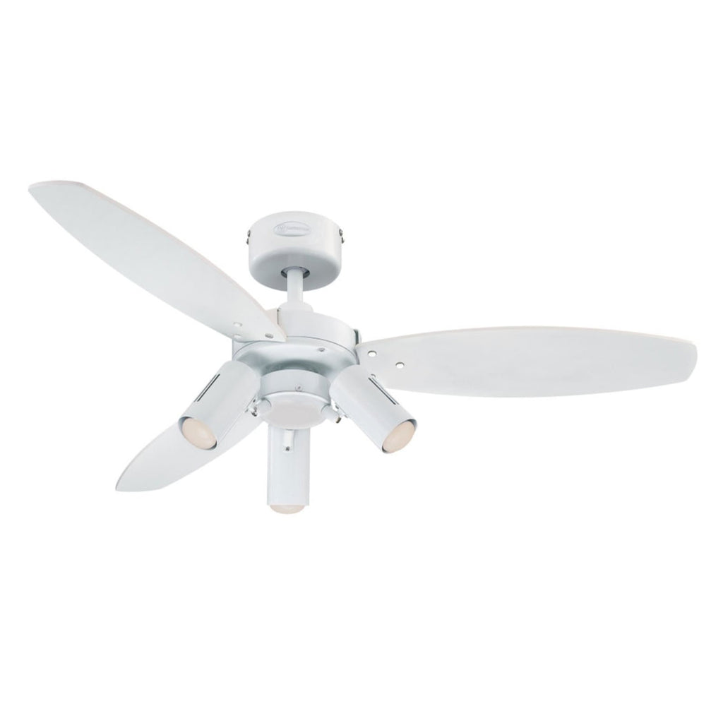 Takvifte Jet Plus med 3 spotter hvit Ø105 cm front