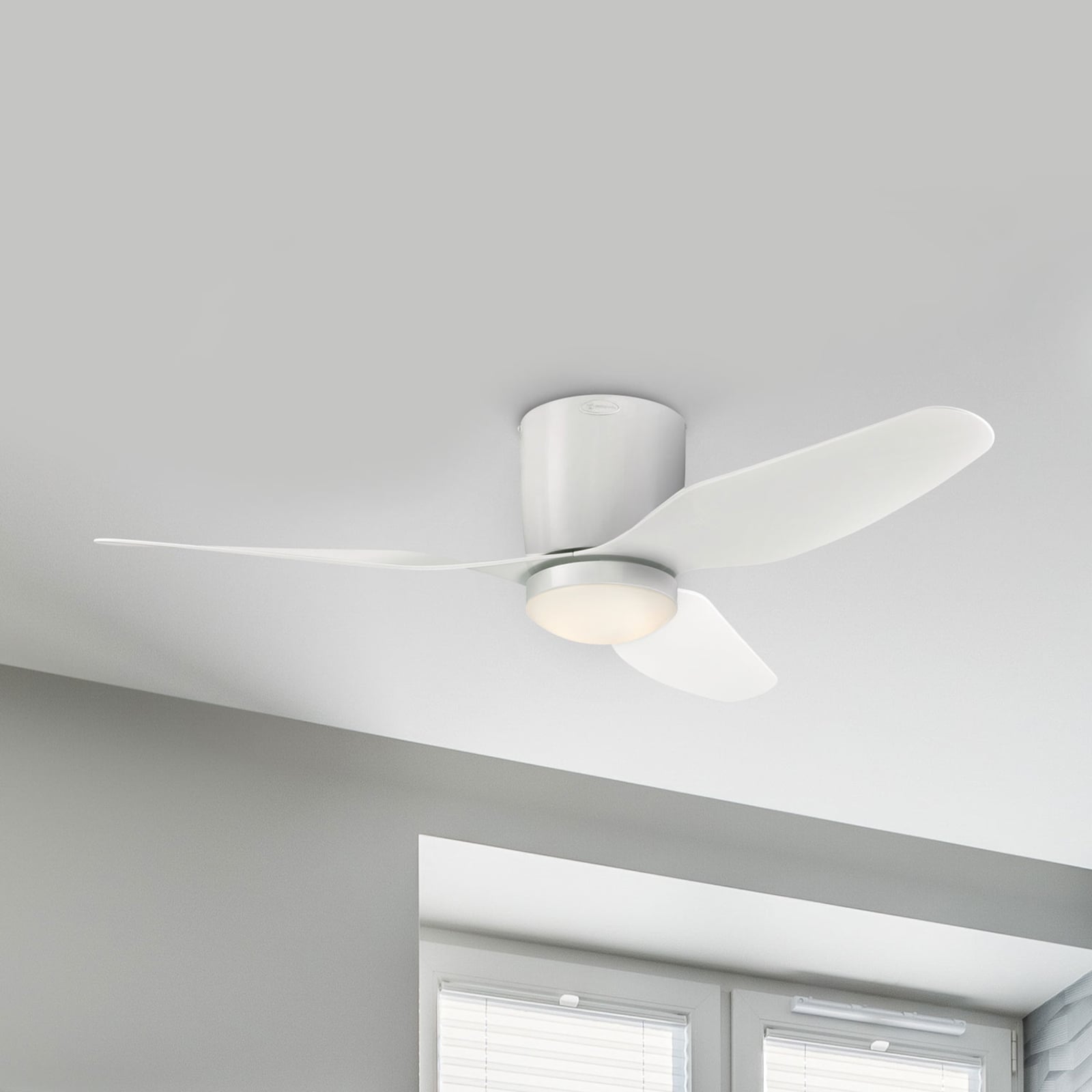 Takvifte LED Carla dimbar hvit Ø117 cm sett forfra