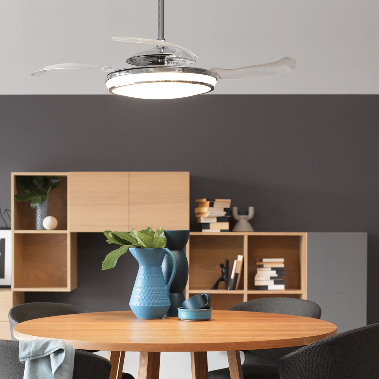 Takvifte LED Fanaway Evo 1 dimbar krom forfra