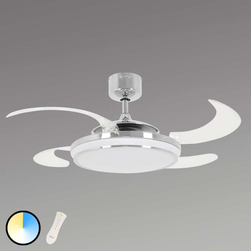 Takvifte LED Fanaway Evo 1 dimbar krom bakside