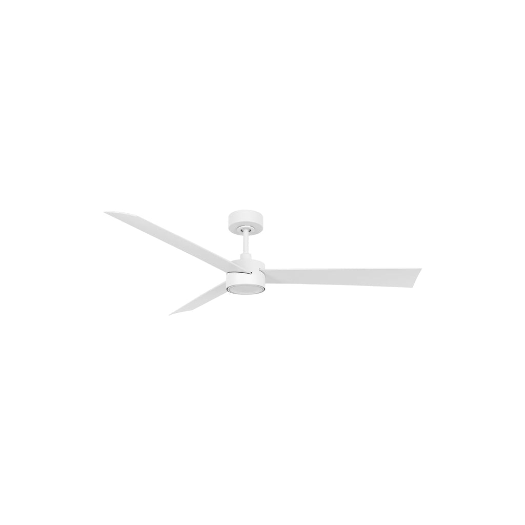 Takvifte med LED-lys Climate IV dimbar Ø132 cm hvit - Beacon Lighting forfra