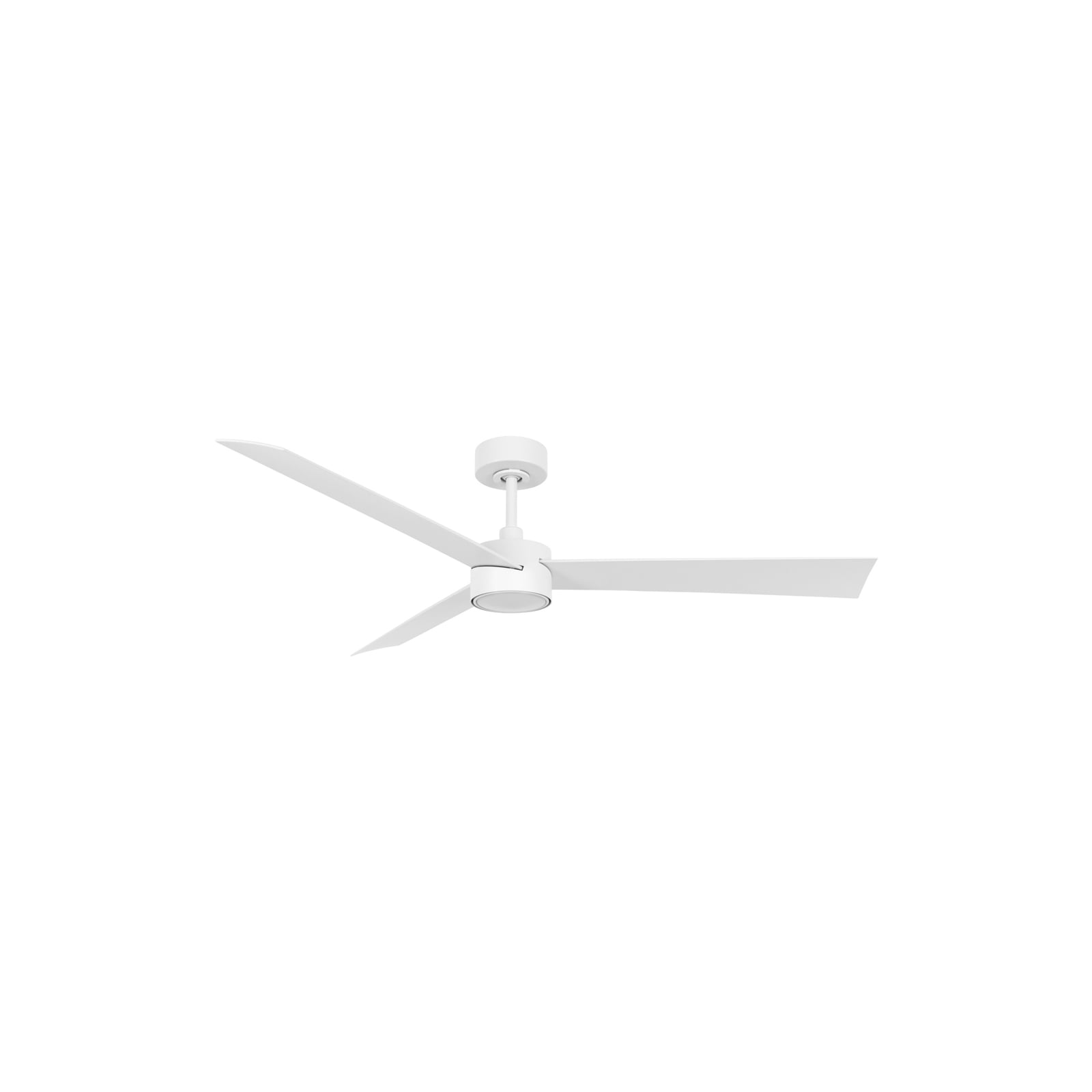 Takvifte med LED-lys Climate IV dimbar Ø132 cm hvit - Beacon Lighting forfra