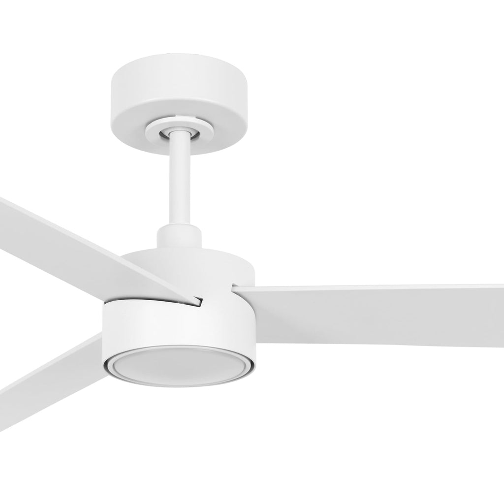 Takvifte med LED-lys Climate IV dimbar Ø132 cm hvit - Beacon Lighting detalj av viftens blader