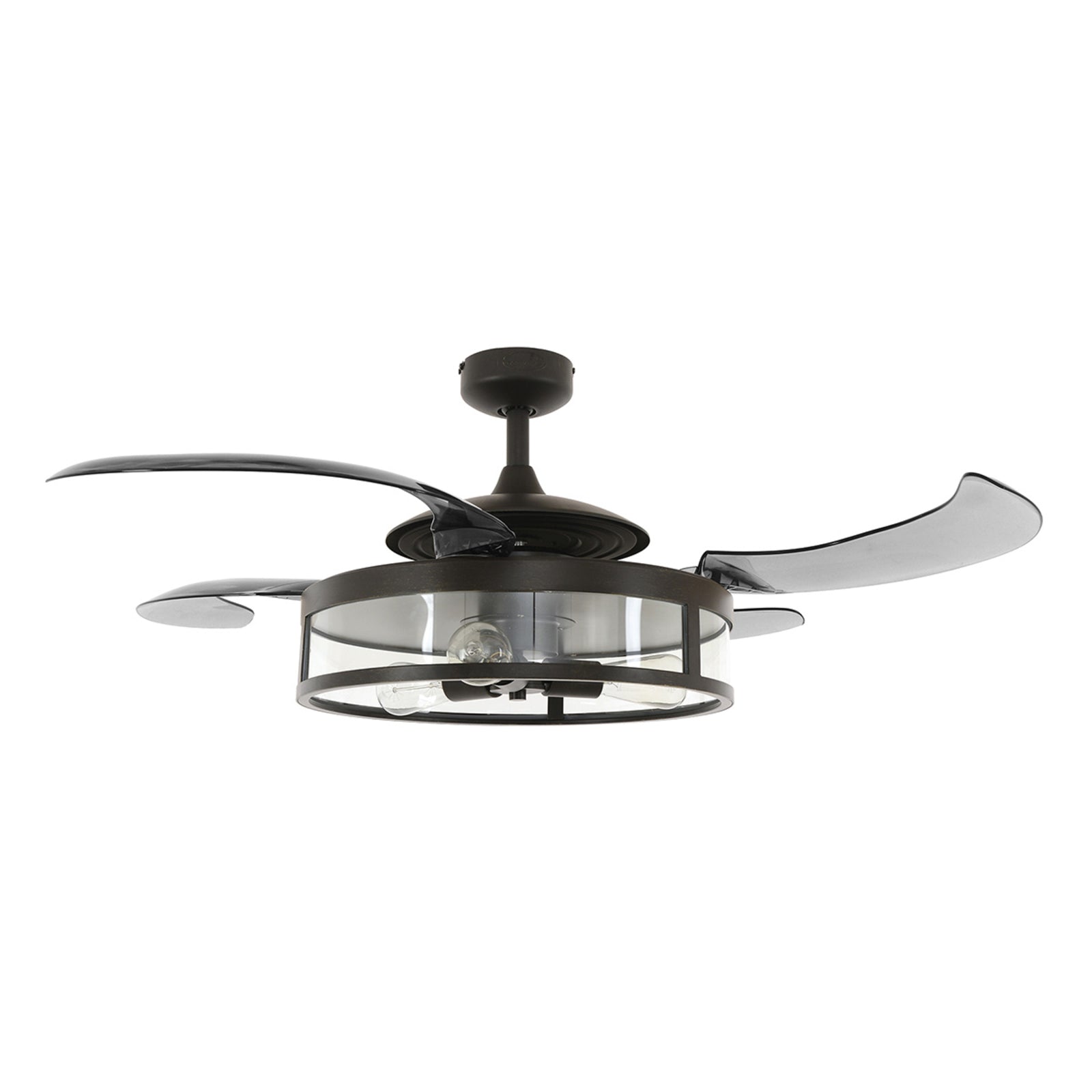 Takvifte med LED-lys Fanaway Classic Ø122 cm svart detalj