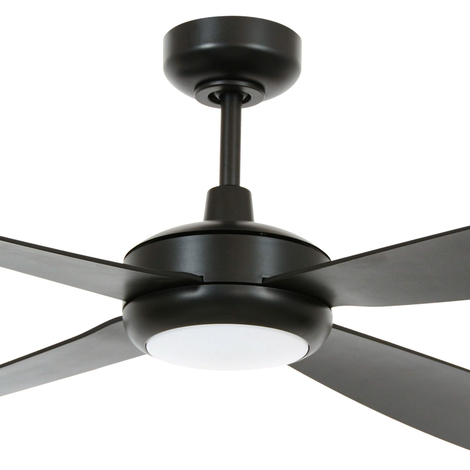 Detalj av vifteblader på Takvifte LED Slipstream dimbar svart Ø107 cm