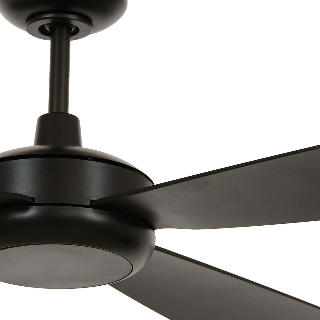 Nærbilde av LED-lyskilde i Takvifte LED Slipstream dimbar svart Ø107 cm