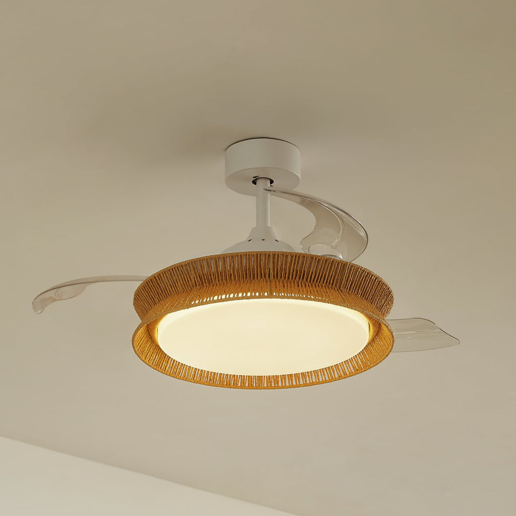Takvifte Lineta LED dimbar CCT tau hvit Ø103 cm forfra